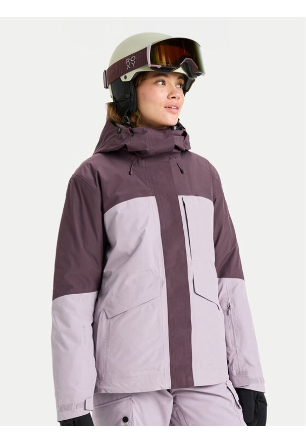 Roxy Kurtka narciarska Gore-Tex Stormday ERJTJ03507 Fioletowy Tailored Fit. Kolor: fioletowy. Materiał: syntetyk. Technologia: Gore-Tex. Sport: narciarstwo