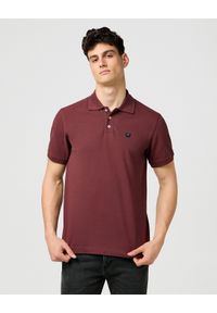 Wrangler - MESKA KOSZULKA POLO WRANGLER POLO SHIRT DECADENT CHOCOLATE 112371398. Typ kołnierza: polo #1