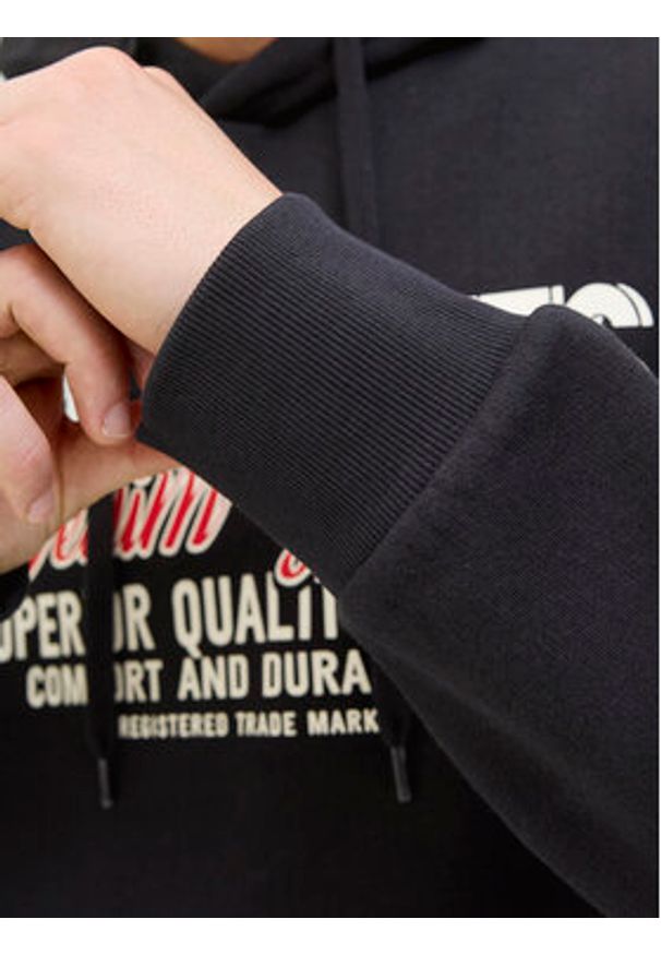 Jack & Jones Bluza Logo 12279649 Czarny Regular Fit. Kolor: czarny. Materiał: bawełna