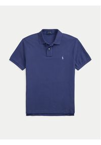 Polo Ralph Lauren Polo 710536856441 Granatowy Slim Fit. Typ kołnierza: polo. Kolor: niebieski. Materiał: bawełna #5