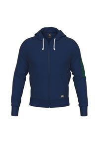 ERREA - Sweat zapinany na zamek błyskawiczny z kapturem Errea Essential. Typ kołnierza: kaptur. Kolor: niebieski. Sport: fitness #1