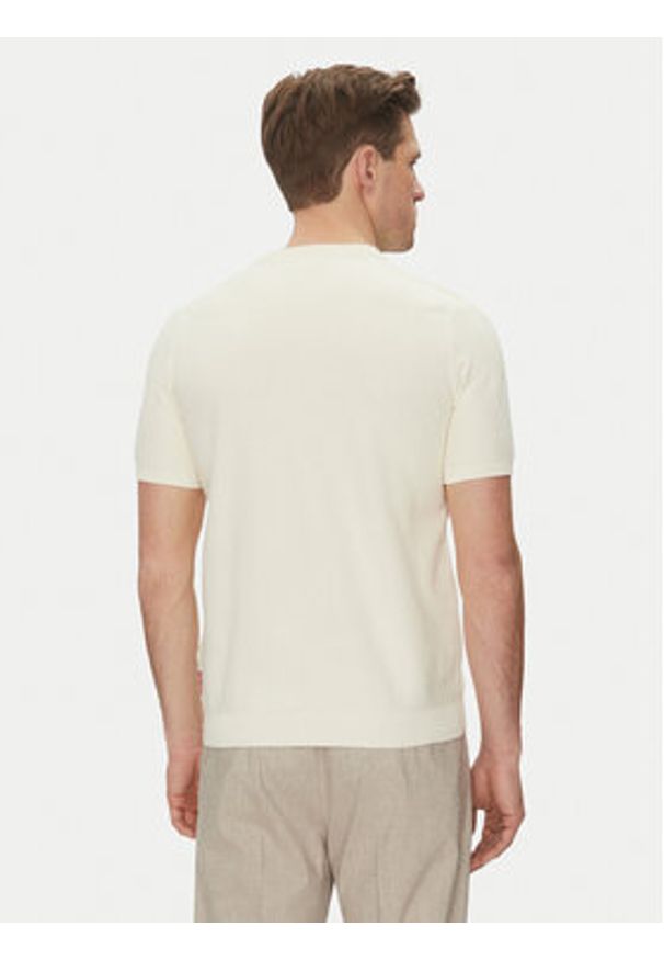 JOOP! Jeans Sweter 15 JJK-14Simoro 30045813 Beżowy Modern Fit. Kolor: beżowy. Materiał: bawełna