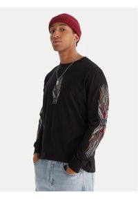 DC Shoes Longsleeve Burn Out HLS EDYZT04355 Czarny Regular Fit. Kolor: czarny. Materiał: syntetyk. Długość rękawa: długi rękaw