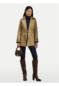 Lauren Ralph Lauren - LAUREN RALPH LAUREN Trencz 297967126002 Beżowy Regular Fit. Kolor: beżowy. Materiał: bawełna #4
