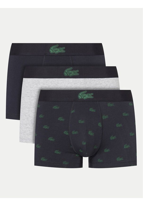 Lacoste Komplet bokserek 5H5154 Kolorowy. Materiał: bawełna. Wzór: kolorowy