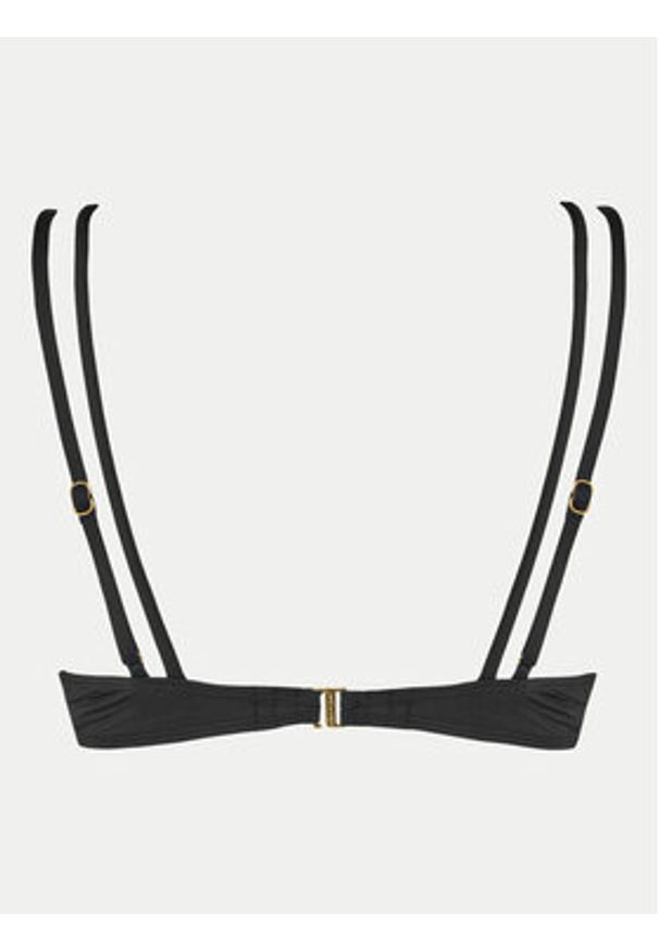 Lauren Ralph Lauren - LAUREN RALPH LAUREN Góra od bikini 20201130 Czarny. Kolor: czarny. Materiał: syntetyk