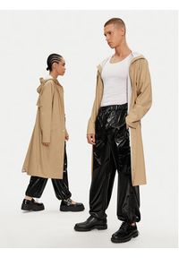 Rains Kurtka przeciwdeszczowa Longer Jacket W3 18360 Beżowy Regular Fit. Kolor: beżowy. Materiał: syntetyk #6
