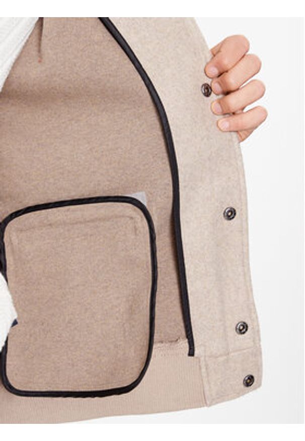 Only & Sons Kurtka bomber 22025212 Beżowy Regular Fit. Kolor: beżowy. Materiał: syntetyk