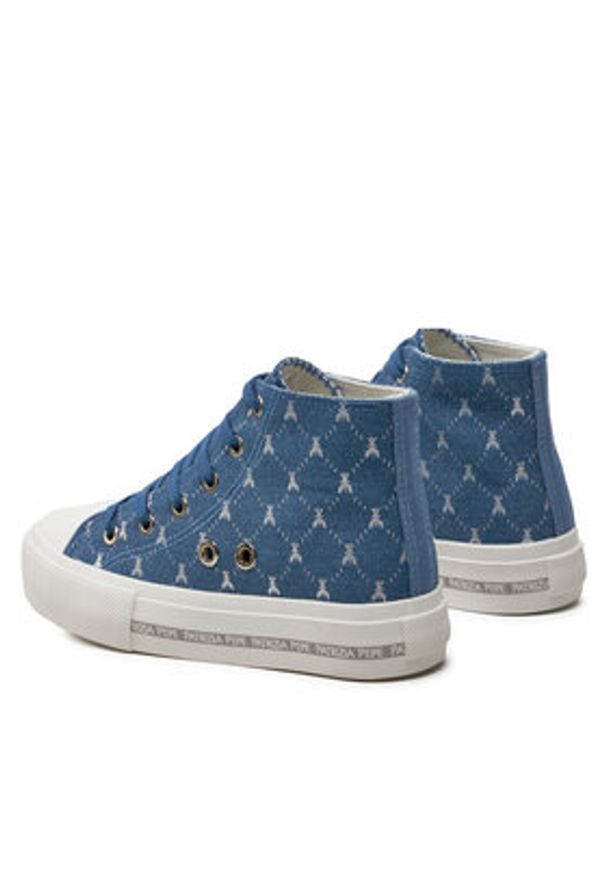 Patrizia Pepe Trampki PJ257.07 S Niebieski. Kolor: niebieski. Materiał: materiał