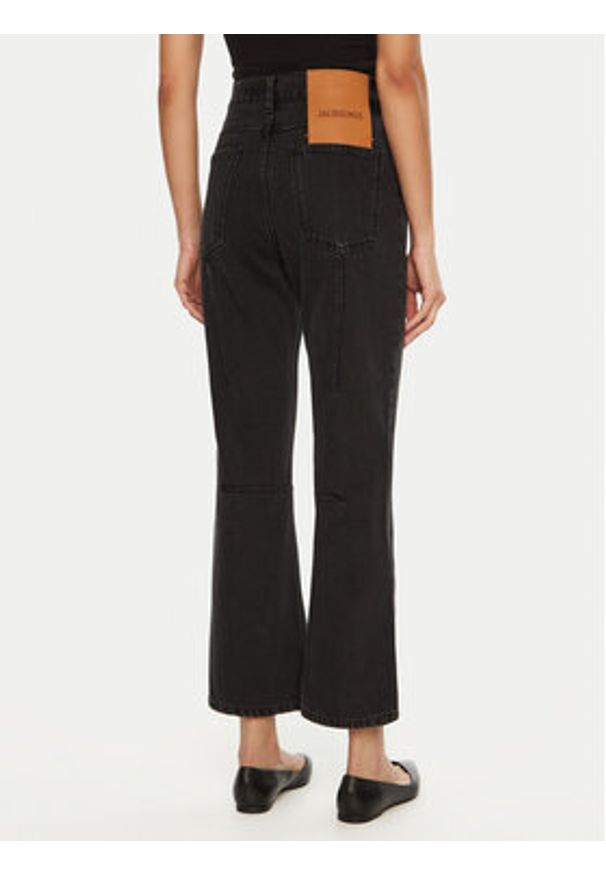 JACQUEMUS Jeansy 24E241DE035 Czarny Regular Fit. Kolor: czarny
