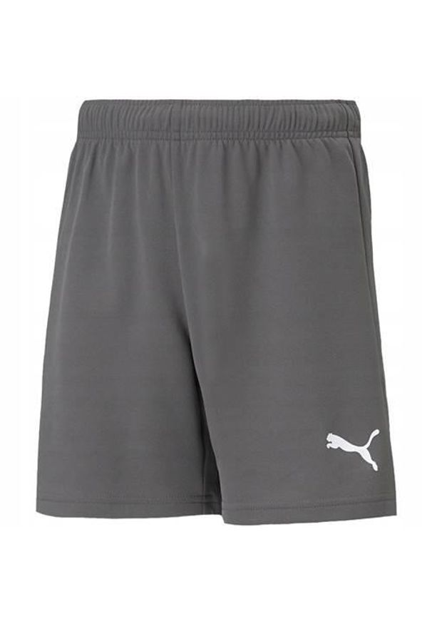 Spodnie treningowe chłopięce Puma Teamrise Short Jr. Kolor: biały, wielokolorowy, szary. Materiał: syntetyk, materiał. Długość: krótkie