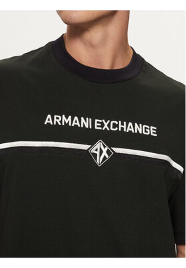 Armani Exchange T-Shirt XM000274 AF12308 UB001 Czarny Regular Fit. Kolor: czarny. Materiał: bawełna