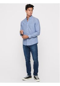 Only & Sons Koszula Alvaro 22006479 Niebieski Slim Fit. Kolor: niebieski. Materiał: bawełna #4