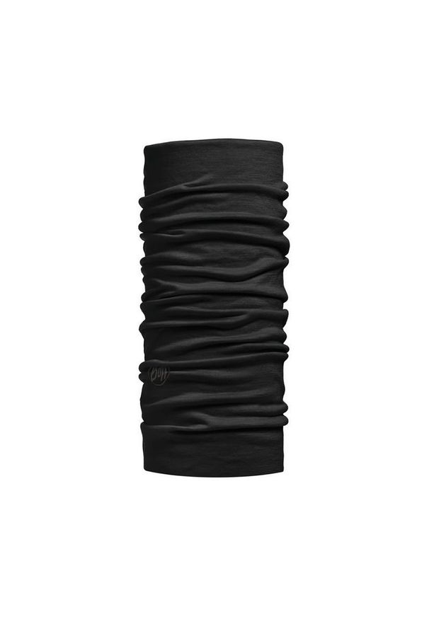 Komin Buff Merino Wool Solid BU100637.00 - czarny. Kolor: czarny. Materiał: wełna