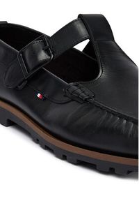 TOMMY HILFIGER - Tommy Hilfiger Półbuty Hilfiger Light Lth Buckle Loafer FM0FM05846 Czarny. Kolor: czarny. Materiał: skóra #5