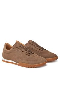 BOSS Sneakersy Careton 50548707 Brązowy. Kolor: brązowy. Materiał: skóra, zamsz #6