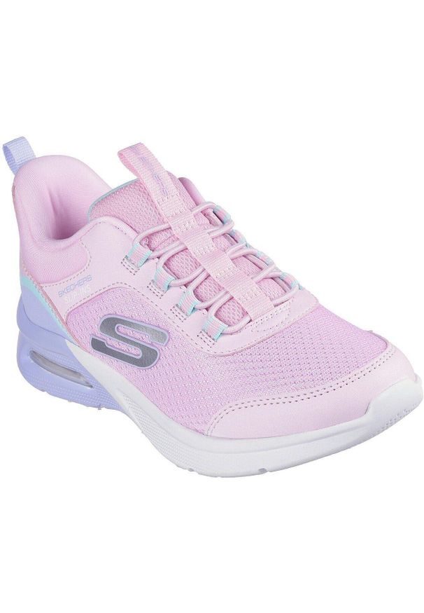 skechers - Buty sportowe dla dzieci Skechers Microspec Max Colo. Okazja: na co dzień. Kolor: różowy. Materiał: materiał