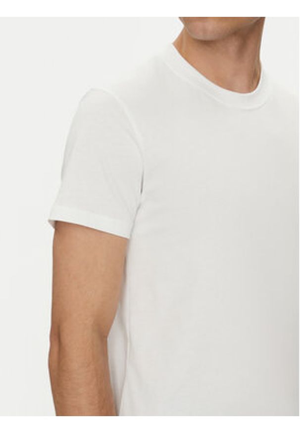 AMI PARIS T-Shirt BFUTS035.724 Biały Regular Fit. Kolor: biały. Materiał: bawełna