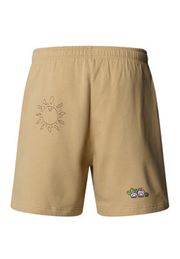 The North Face Szorty sportowe Unisex Mountain Cleanup NF0A8C2X Beżowy Relaxed Fit. Kolor: beżowy. Materiał: bawełna