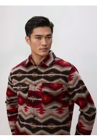 Reserved - Wzorzysta koszula comfort fit - wielobarwny. Materiał: tkanina #1