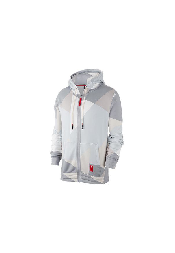 Nike - Bluza męska nike kyrie basketball full-zip hoodie white. Kolor: biały. Sport: koszykówka