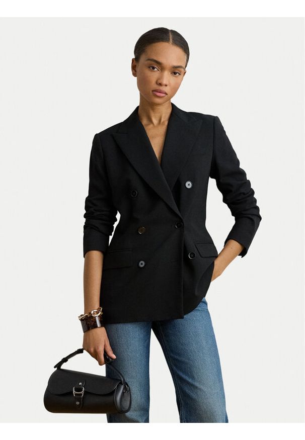 Lauren Ralph Lauren - LAUREN RALPH LAUREN Torebka 431977487002 Czarny. Kolor: czarny. Materiał: skórzane