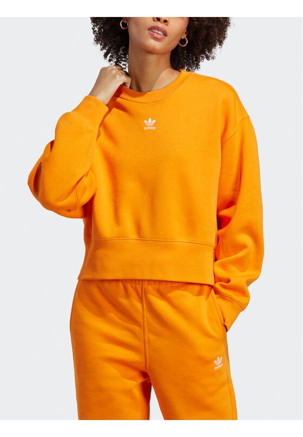 Adidas - adidas Bluza Sweatshirt IK7697 Pomarańczowy. Kolor: pomarańczowy. Materiał: bawełna