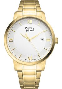 Zegarek Pierre Ricaud Zegarek męski Pierre Ricaud P97239.1163Q złoty. Kolor: złoty #1