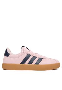 Adidas - adidas Sneakersy Vl Court 3.0 JP7629 Różowy. Kolor: różowy. Materiał: skóra, zamsz #1