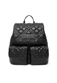 Love Moschino - LOVE MOSCHINO Plecak JC4119PP0NLA000B Czarny. Kolor: czarny. Materiał: skóra