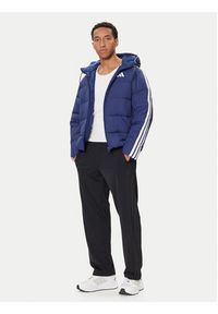 Adidas - adidas Kurtka puchowa Essentials Climawarm 3-Stripes JX7799 Granatowy Regular Fit. Kolor: niebieski. Materiał: syntetyk #3