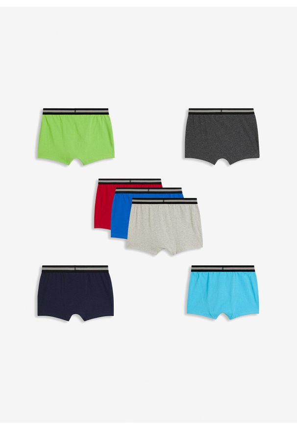 bonprix - Bokserki z miękką bawełną (7 par). Kolor: niebieski. Materiał: bawełna