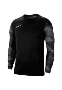 Nike - Męska Koszulka Bramkarska Park IV DriFIT Z Długim Rękawem. Kolor: czarny. Długość rękawa: długi rękaw. Długość: długie