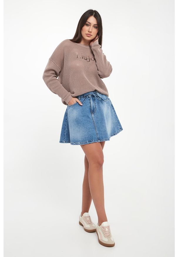 Liu Jo - Spódnica jeansowa mini LIU JO. Materiał: jeans