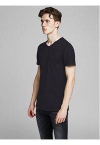 Jack & Jones - Jack&Jones Komplet 2 t-shirtów Basic 12133914 Czarny Slim Fit. Kolor: czarny. Materiał: bawełna