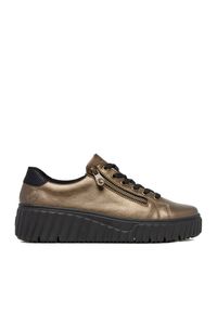 Sneakersy Rieker. Kolor: złoty