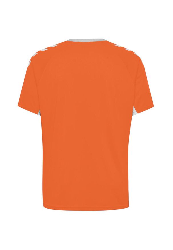 Koszulka sportowa z krótkim rękawem męska Hummel Core Team Jersey S/S. Kolor: pomarańczowy, wielokolorowy, żółty, czarny. Materiał: jersey. Długość rękawa: krótki rękaw. Długość: krótkie