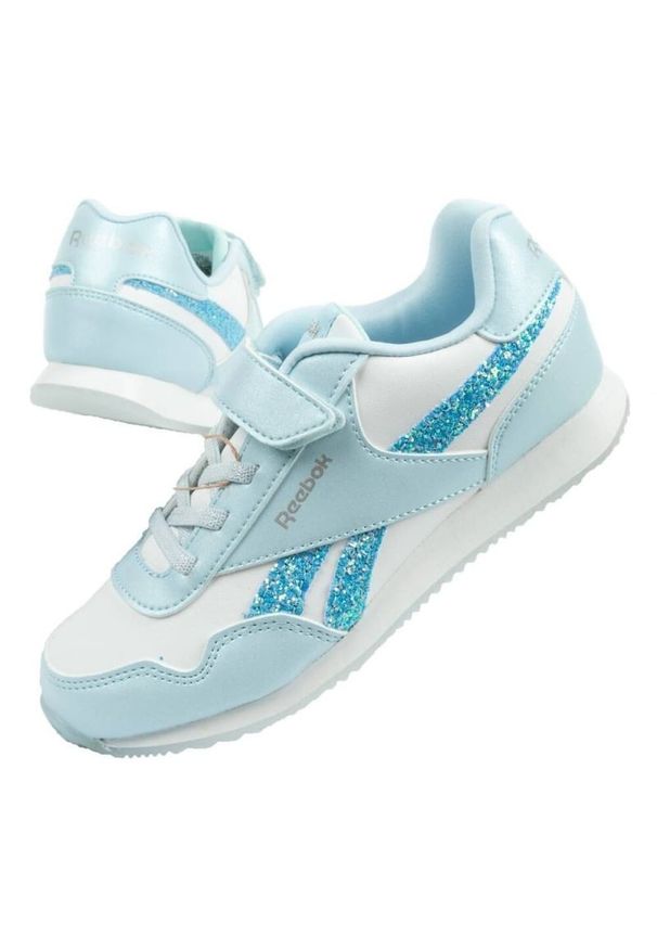 Buty Reebok Royal 100033295 niebieskie. Zapięcie: rzepy. Kolor: niebieski. Materiał: guma, skóra ekologiczna. Szerokość cholewki: normalna. Model: Reebok Royal