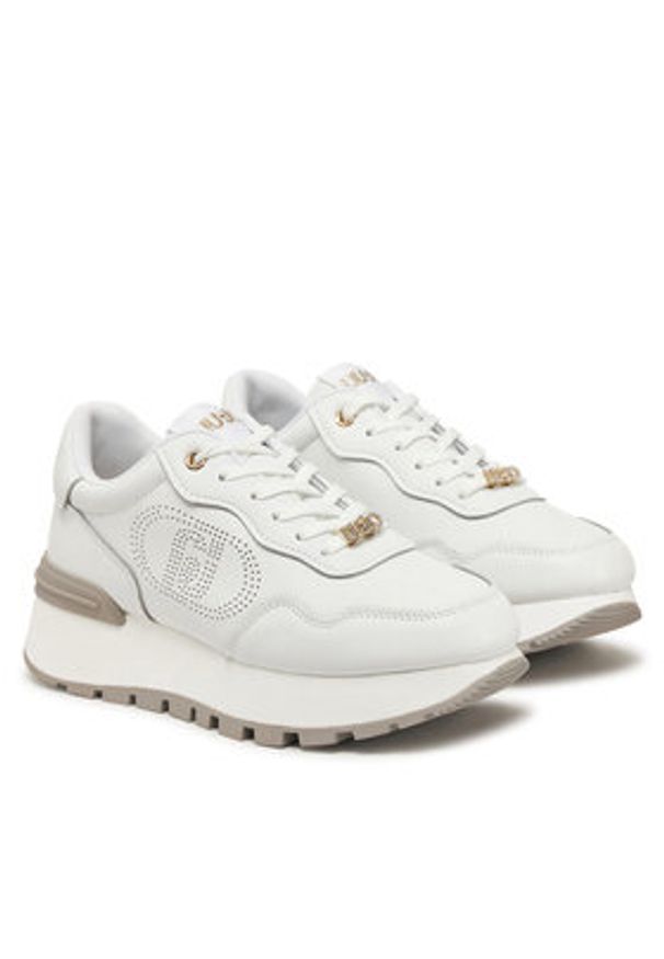 Liu Jo Sneakersy BA5043 P0102 Biały. Kolor: biały. Materiał: skóra