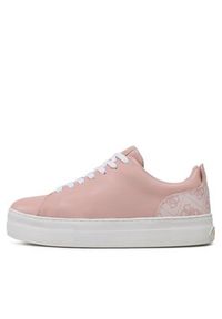 Guess Sneakersy Gianele FL7GNL ELE12 Różowy. Kolor: różowy. Materiał: skóra