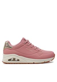 skechers - Skechers Sneakersy 155196/ROS Różowy. Kolor: różowy. Materiał: skóra