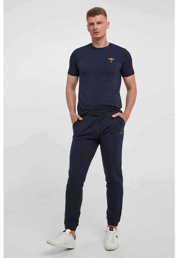 Aeronautica Militare - Spodnie dresowe męskie AERONAUTICA MILITARE. Materiał: dresówka