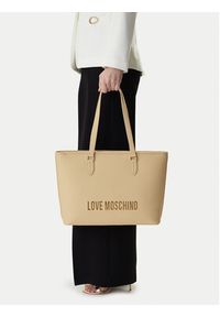 Love Moschino - LOVE MOSCHINO Torebka JC4190PP1OKD0129 Beżowy. Kolor: beżowy. Materiał: skórzane #4