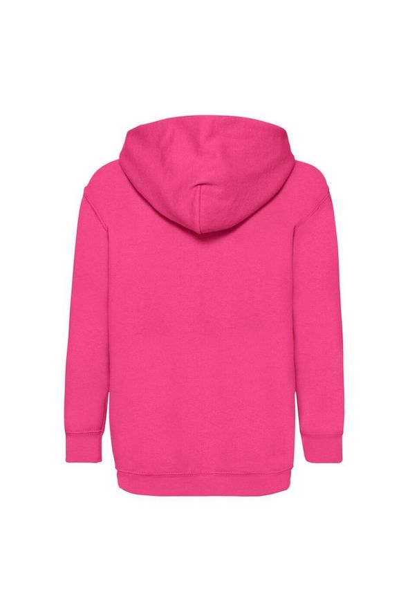 FRUIT OF THE LOOM - Bluza Z Kapturem Dla Dzieci. Typ kołnierza: kaptur. Kolor: różowy