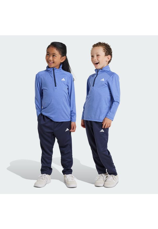 Adidas - Zestaw Sports Kids. Okazja: na uczelnię. Kolor: niebieski, wielokolorowy, biały. Materiał: dresówka, materiał. Styl: sportowy