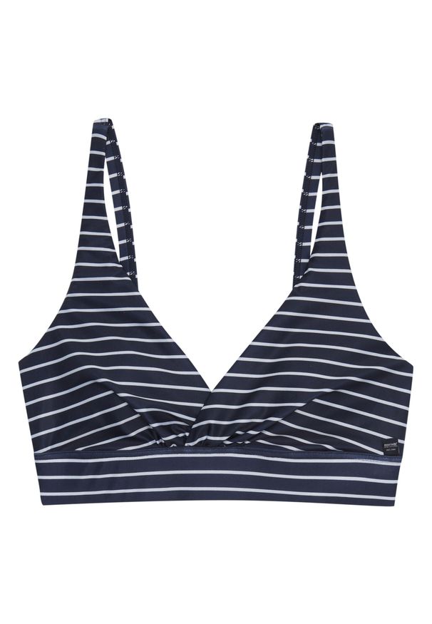 Regatta - Góra Od Bikini Damska Paski Tekstura Paloma. Kolor: biały, wielokolorowy, niebieski. Wzór: paski