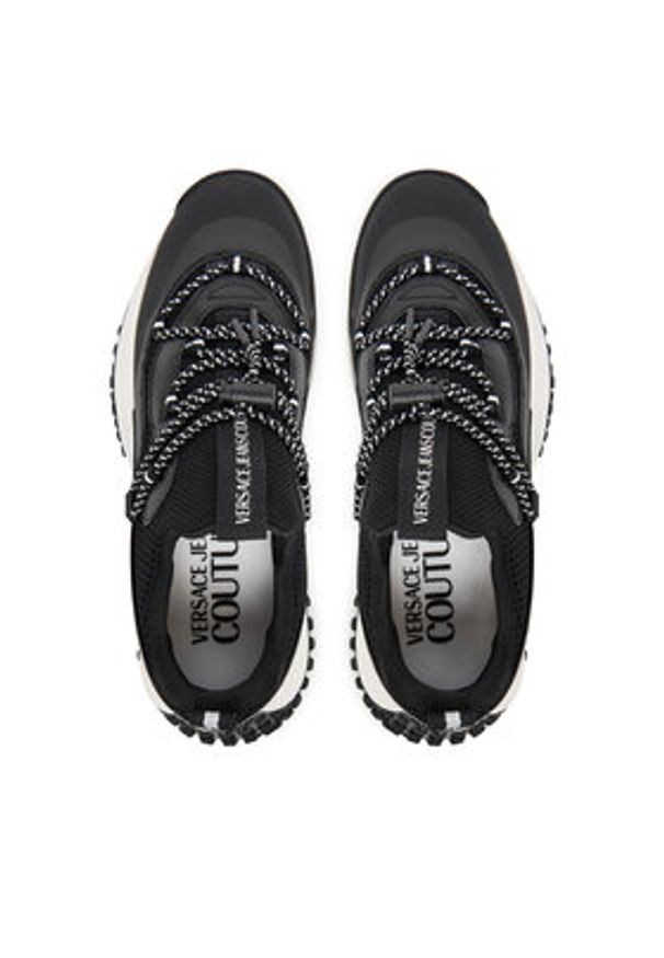 Versace Jeans Couture Sneakersy 79YA3SN2 ZSD01 Czarny. Kolor: czarny. Materiał: materiał