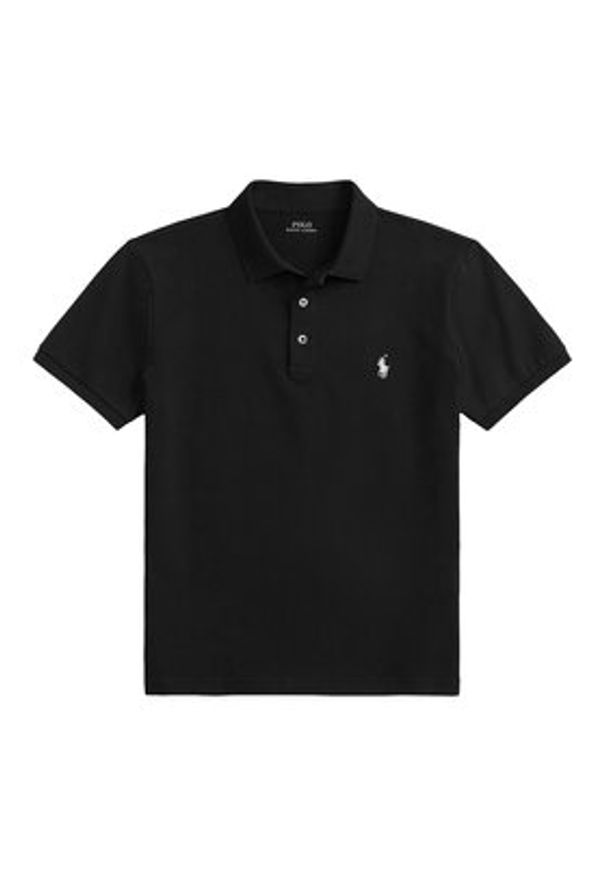 Polo Ralph Lauren Polo 710941439040 Czarny Custom Slim Fit. Typ kołnierza: polo. Kolor: czarny. Materiał: bawełna