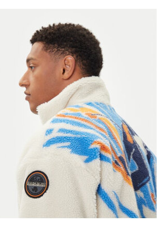 Napapijri Polar NP0A88TC Beżowy Regular Fit. Kolor: beżowy. Materiał: syntetyk