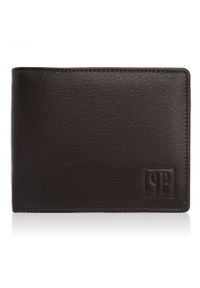 Portfel męski PAOLO PERUZZI T-48-BR brązowy. Kolor: brązowy. Materiał: skóra #1